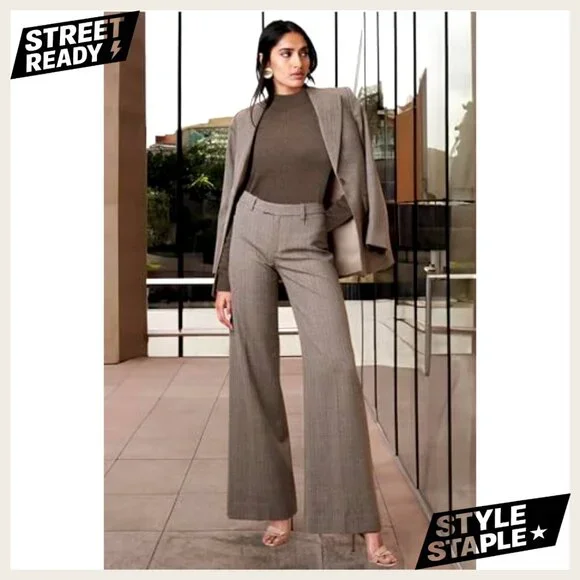 Mock Neck Wool Blend Sweater Pullover Business Casual Long Sleeve Loose Fit - Picture 2 of 5